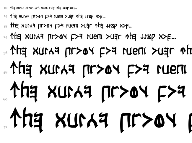 Cardosan font waterfall